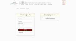 Desktop Screenshot of egresados.itmatamoros.edu.mx